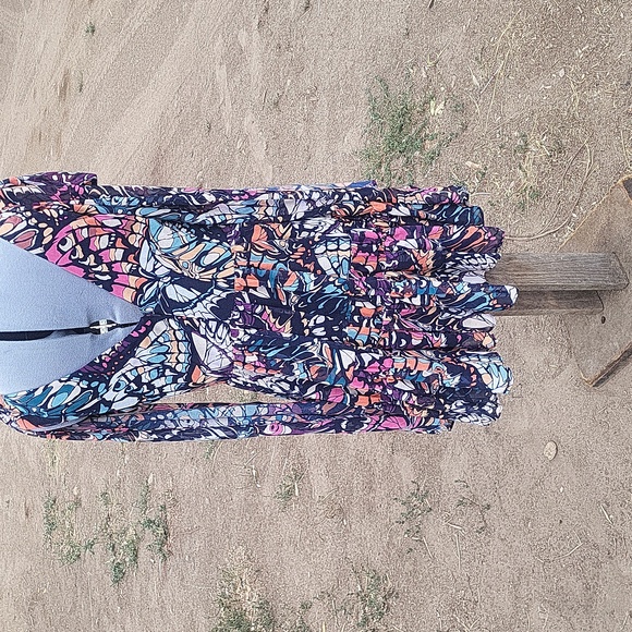 Hutch Colorful Abstract Long Sleeve Dress - Picture 3 of 3